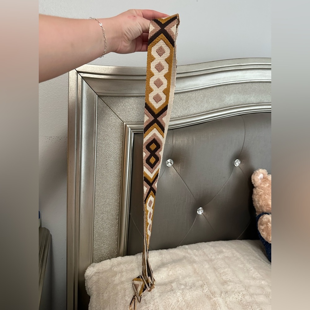 Geometric Patterned Bag Strap - image 3